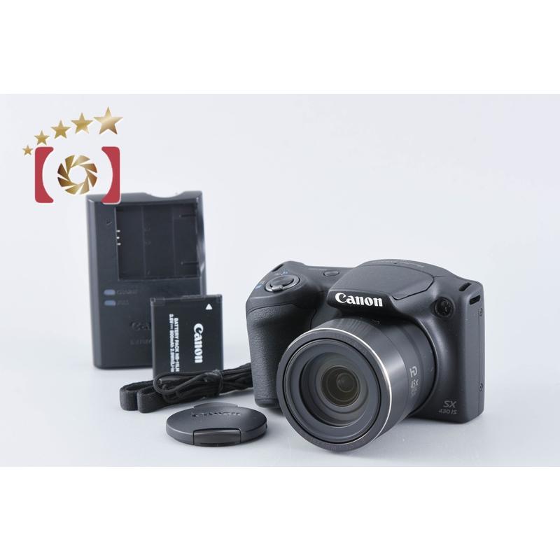 PowerShot 【中古】Canon キヤノン SX430 IS ブラック コンパクト