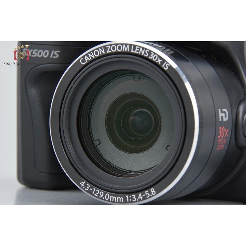 【中古】Canon キヤノン PowerShot SX500 IS ブラック コンパクトデジタルカメラ