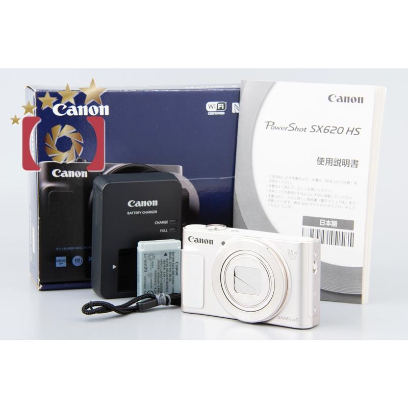 PowerShot 【中古】Canon キヤノン SX620 HS ホワイト コンパクト