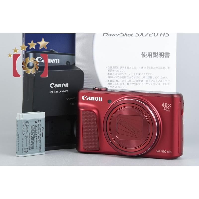 PowerShot 【中古】Canon キヤノン SX720 HS レッド コンパクト 
