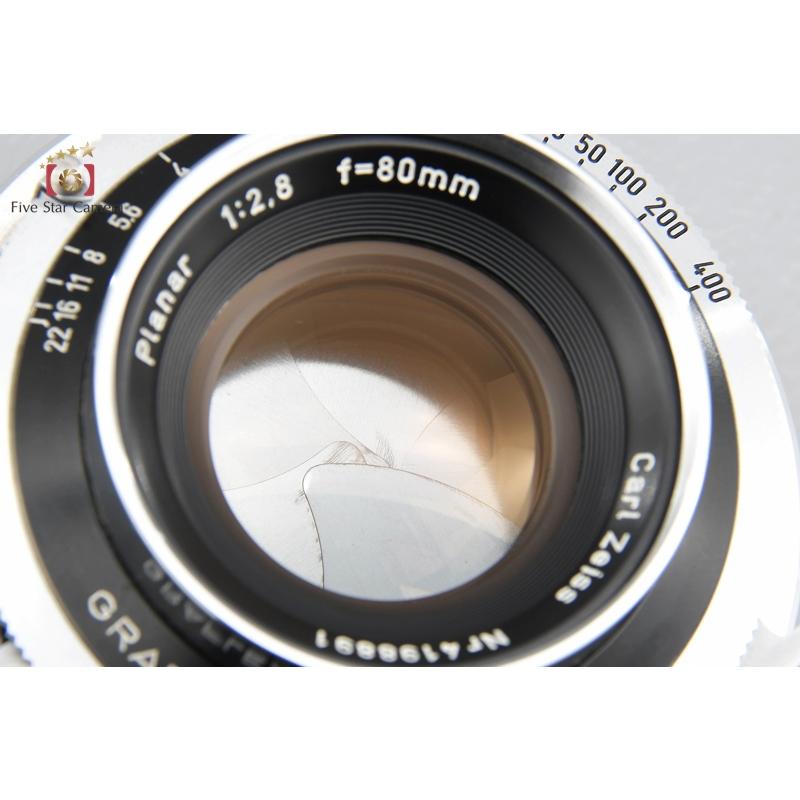 中古】Carl Zeiss カールツァイス Planar 80mm f/2.8 GRAFLEX 中古】Carl Zeiss カールツァイス Planar 80mm f/2.8 GRAFLEX