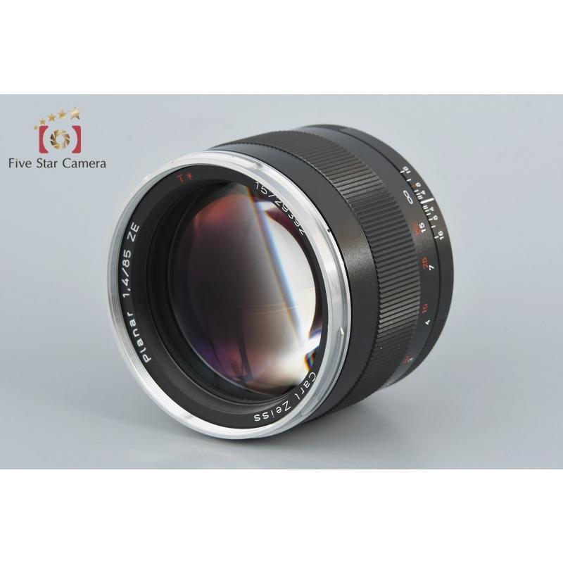中古】Carl Zeiss カールツァイス Planar 85mm f/1.4 ZE T* キヤノン用