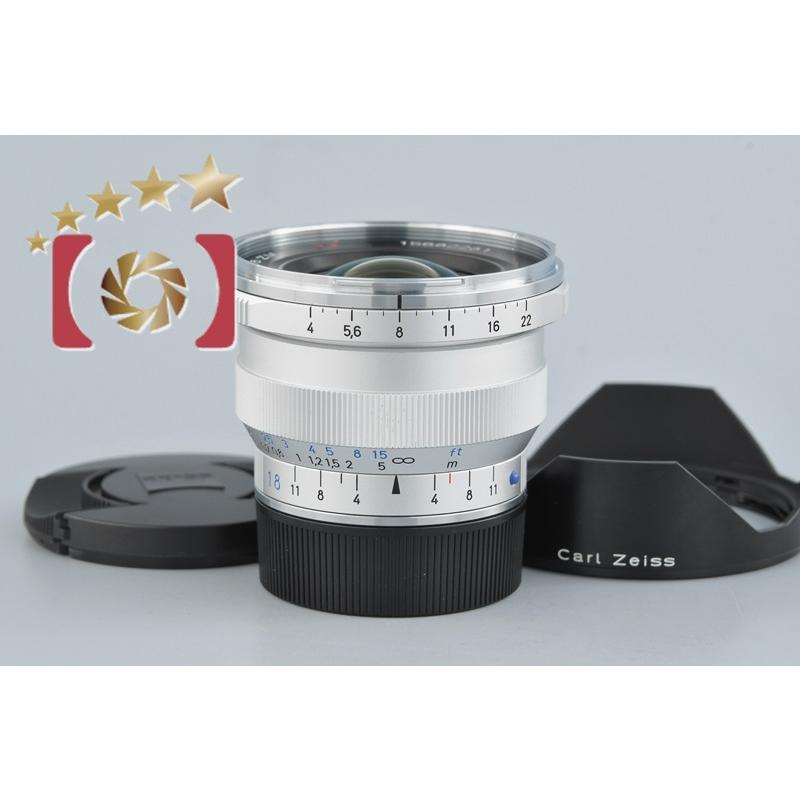 【中古】Carl Zeiss カールツァイス Distagon 18mm f/4 ZM T* シルバー ライカMマウント｜five-star-camera