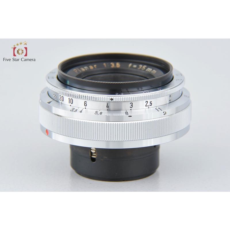 【中古】Carl Zeiss カールツァイス Planar 35mm f/3.5 コンタックスRFマウント用｜five-star-camera｜10