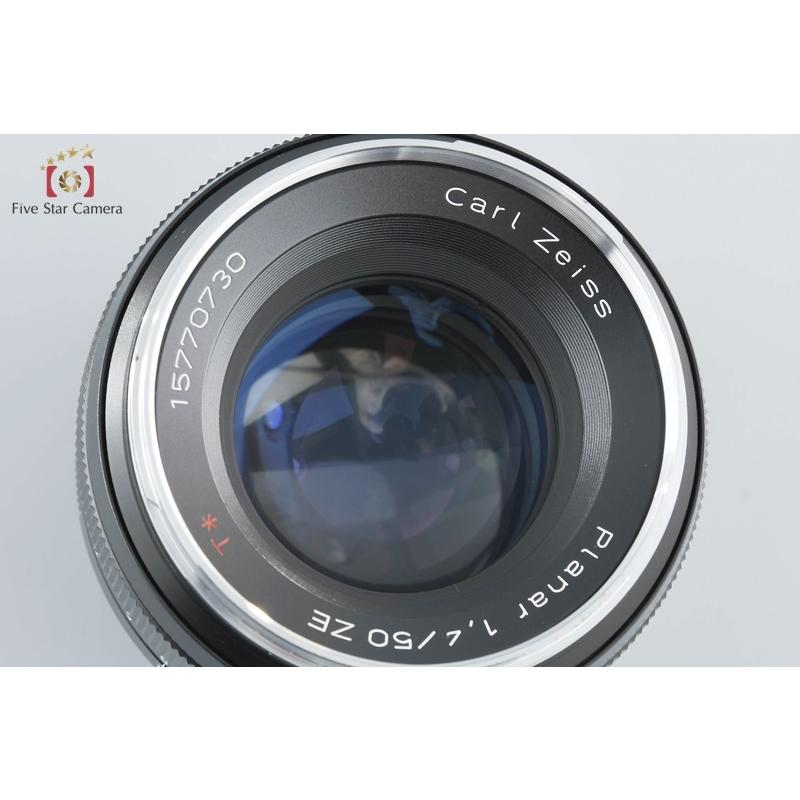 中古】Carl Zeiss カールツァイス Planar 50mm f/1.4 ZE T* キヤノン用