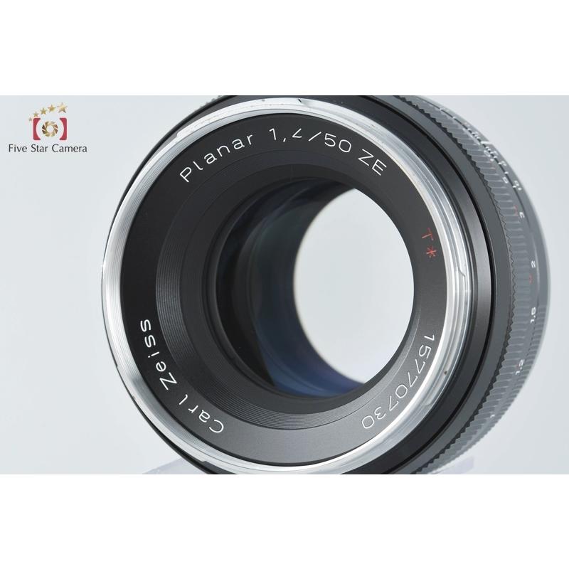 中古】Carl Zeiss カールツァイス Planar 50mm f/1.4 ZE T* キヤノン用