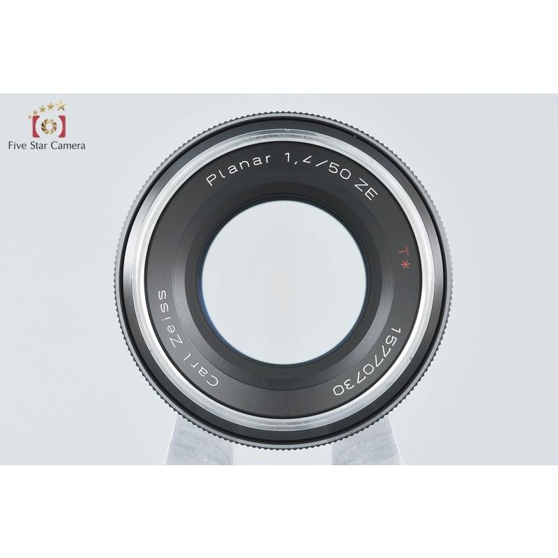 中古】Carl Zeiss カールツァイス Planar 50mm f/1.4 ZE T* キヤノン用
