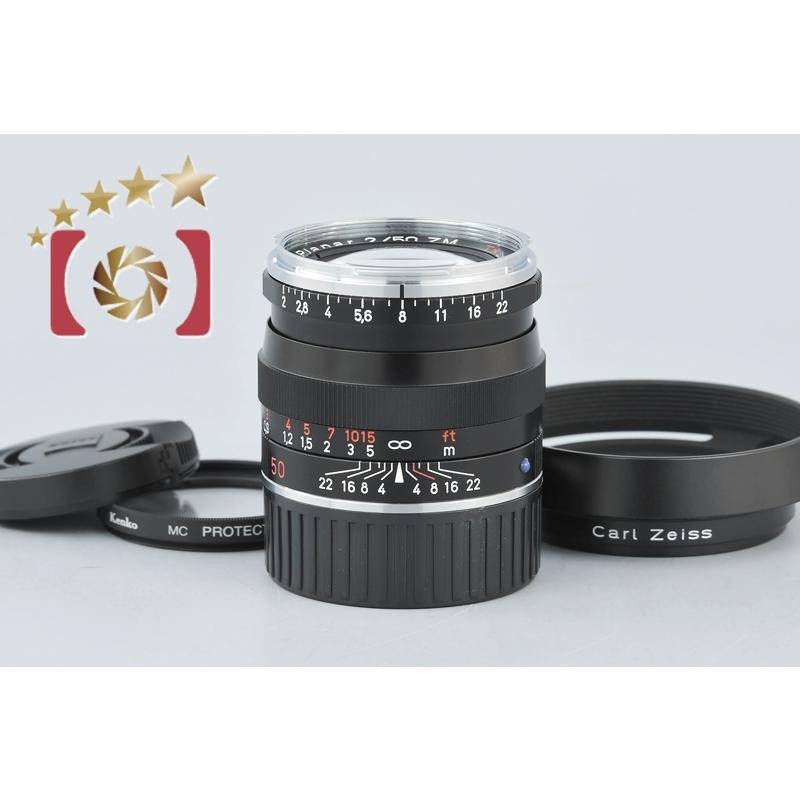 中古】Carl Zeiss カールツァイス Planar 50mm f/2 ZM T* ブラック