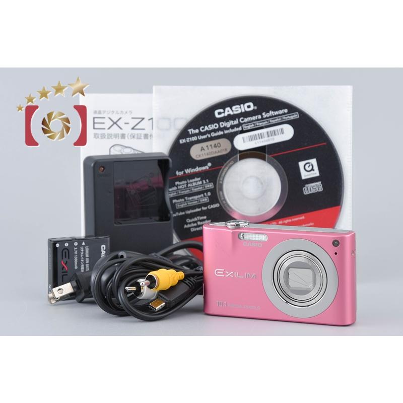 EXILIM ZOOM 【中古】Casio カシオ EX-Z100 ピンク コンパクト