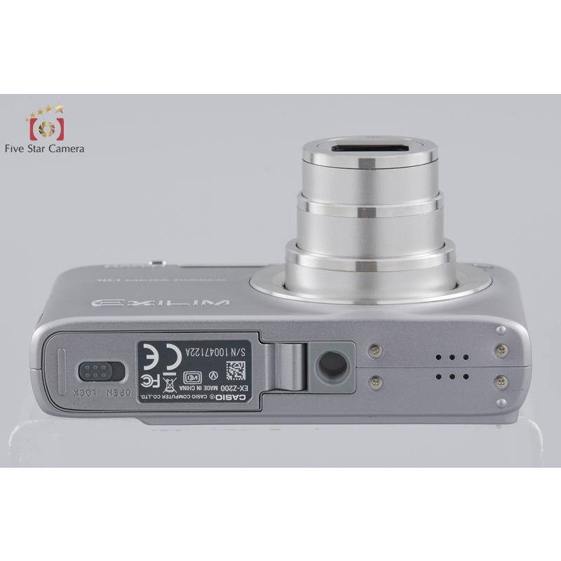 中古】Casio カシオ EXILIM ZOOM EX-Z200 シルバー コンパクトデジタル