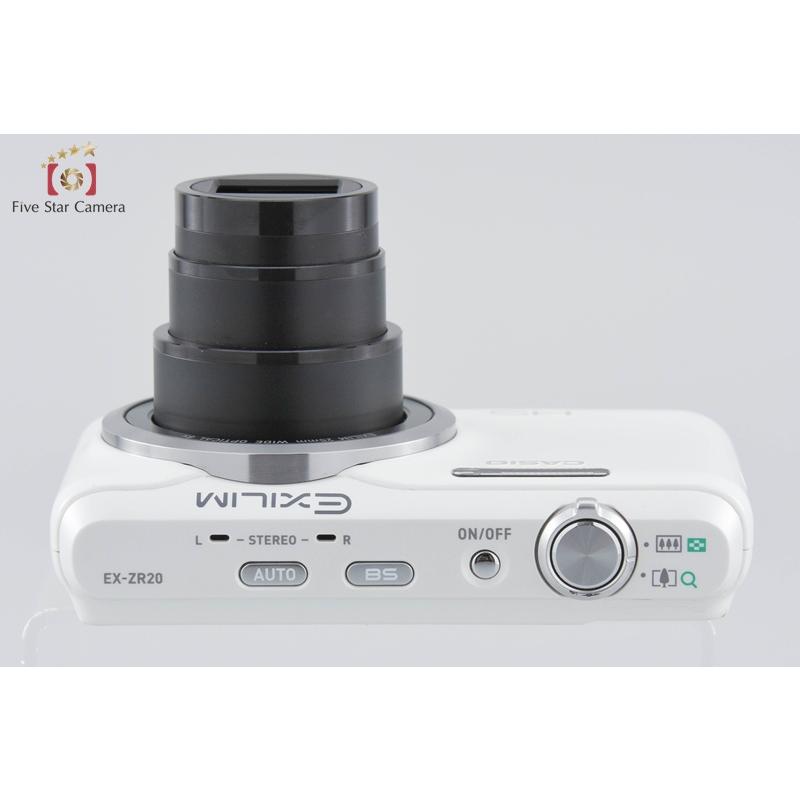 【中古】CASIO EXILIM EX-ZR20 コンパクトデジタルカメラ EXILIM ZOOM 【中古】Casio カシオ EX-ZR20 ホワイト コンパクト
