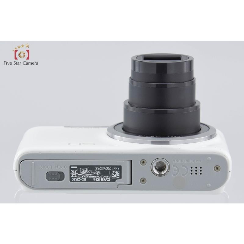 【中古】CASIO EXILIM EX-ZR20 コンパクトデジタルカメラ EXILIM ZOOM 【中古】Casio カシオ EX-ZR20 ホワイト コンパクト