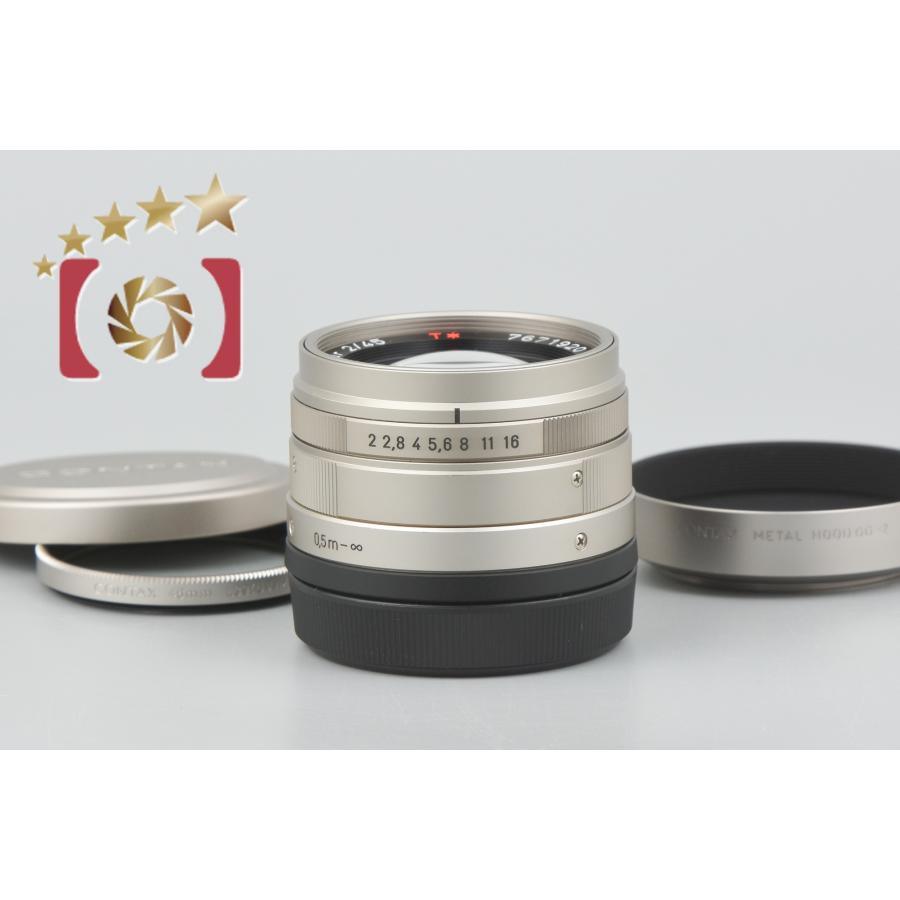 中古】CONTAX コンタックス Carl Zeiss Planar 45mm f/2 T* : 中古 