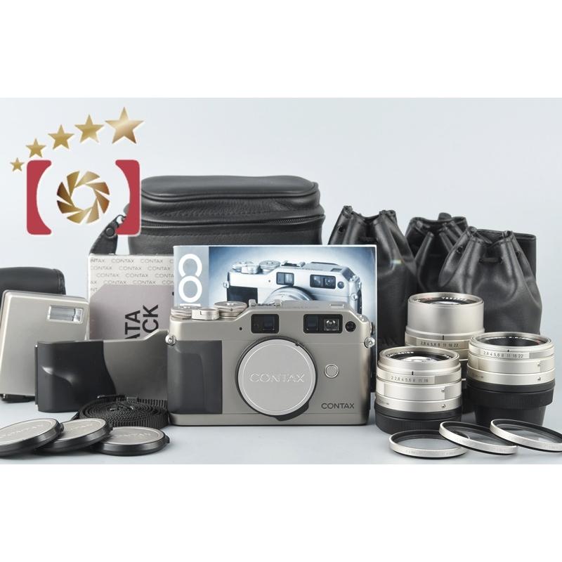 中古】CONTAX コンタックス G1 データバック付属 + Carl Zeiss Biogon