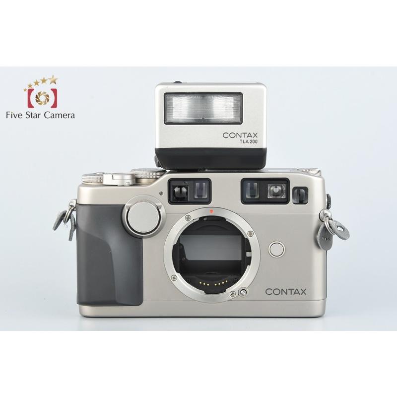 中古カメラのファイブスターカメラCONTAX コンタックス G2 Carl Zeiss Biogon 28mm Planar 45mm Sonnar  90mm TLA200 フラッシュ フィルムカメラ
