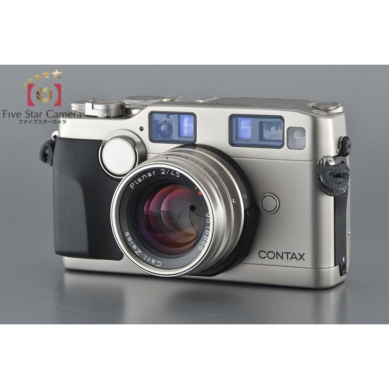 Appareil Photo Argentique Contax G2 Avec Flash TLA 200 Et Objectif Planar 2/35 - Occasion Fonctionnel
