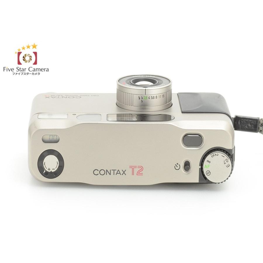 【中古】CONTAX コンタックス T2 コンパクトフィルムカメラ ケース付属｜five-star-camera｜04