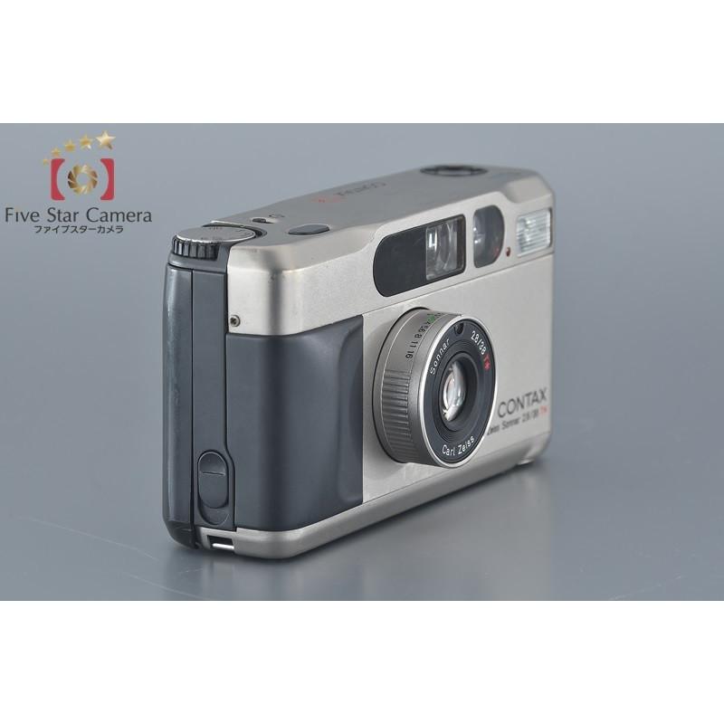 [美品]コンタックス CONTAX T2 データバック付き 中古】CONTAX コンタックス T2 データバック コンパクトフィルムカメラ
