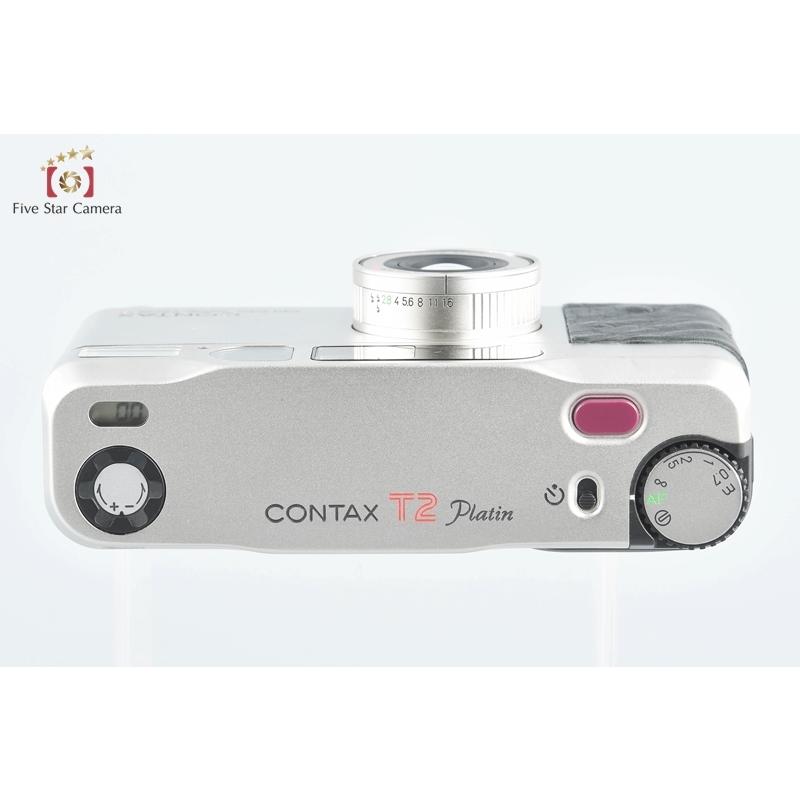 【中古】CONTAX コンタックス T2 Platin プラチナ コンパクトフィルムカメラ｜five-star-camera｜08