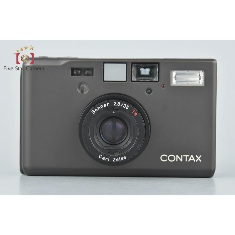 動作未確認 コンタックス CONTAX T3 チタン フィルム コンパクトカメラ 中古】CONTAX コンタックス T3 チタンブラック シングルティース
