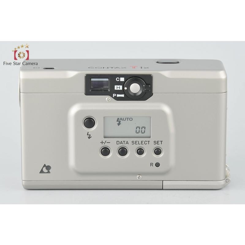 中古】CONTAX コンタックス Tix シルバー コンパクトフィルムカメラ 元