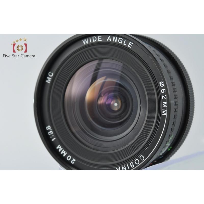 中古】COSINA コシナ 20mm f/3.8 MC WIDE ANGLE ヤシカ・コンタックス