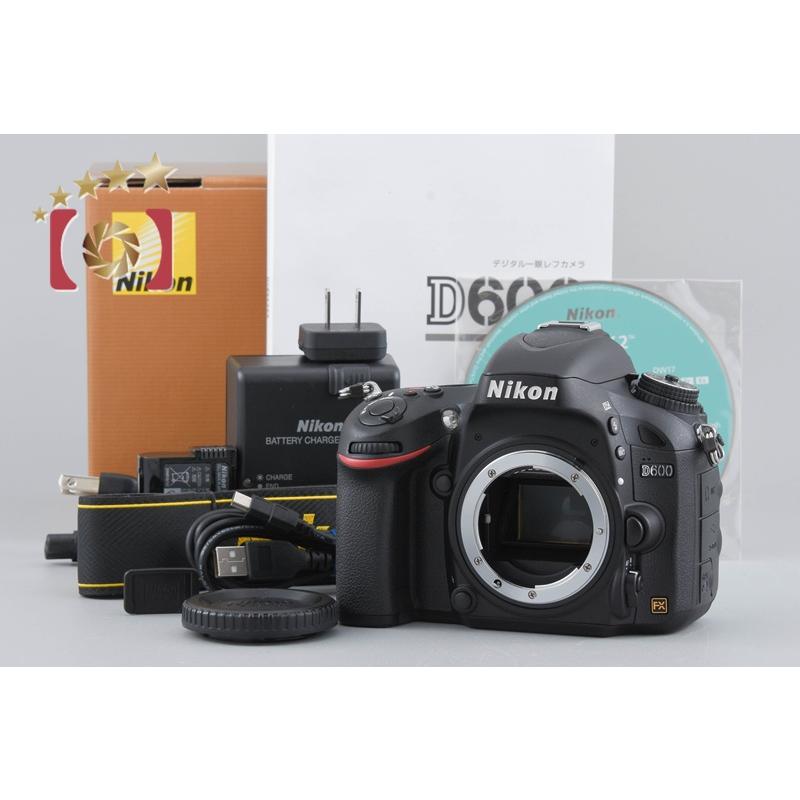【中古】Nikon ニコン D600 デジタル一眼レフカメラ シャッター回数僅少 元箱付き ニコン（Nikon） 【中古】Nikon D600 デジタル一眼レフカメラ