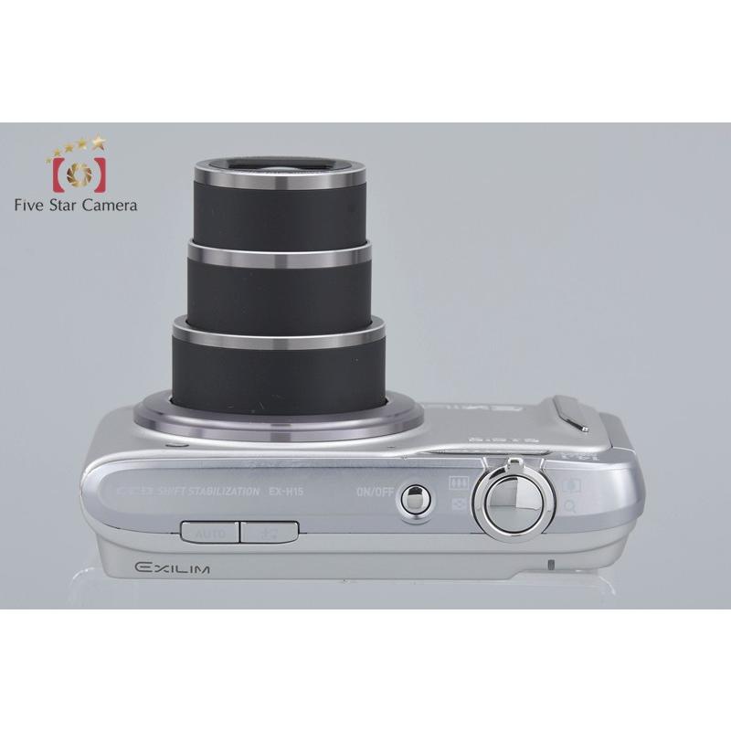 中古CASIO EXILIM Hi-ZOOM EX-H15 シルバー Casio EXILIM Hi-ZOOM EX-H15 14.1MP digital camera W. 10x Zoom Lens