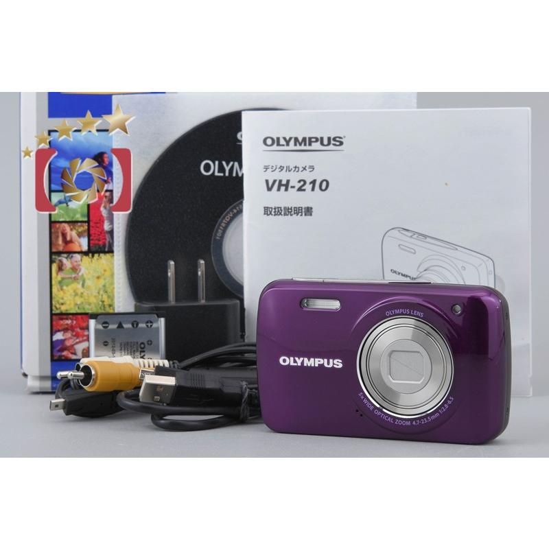 【美品】OLYMPUS VH-210 パープル デジタルカメラ 動作確認済み オリンパス（OLYMPUS） 【中古】OLYMPUS VH-210 パープル コンパクト