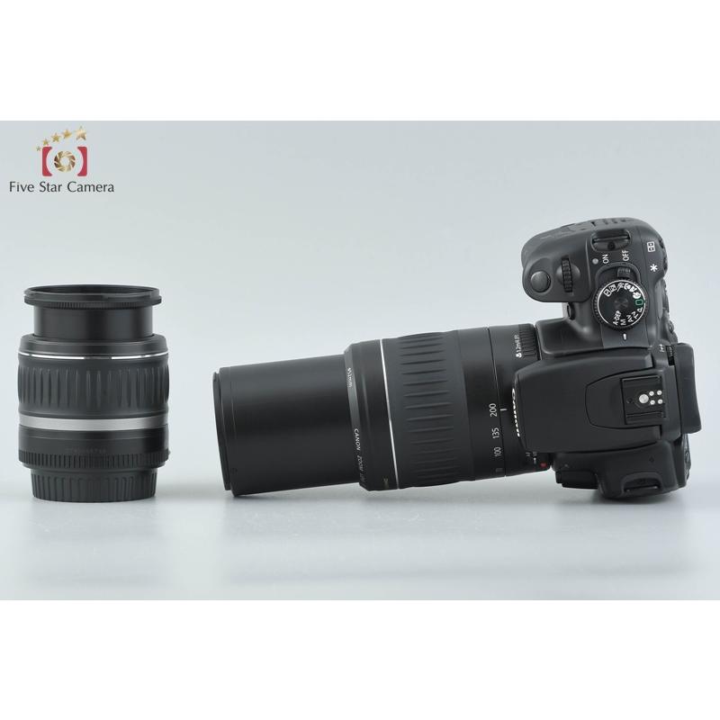 【中古】Canon キヤノン EOS Kiss Digital X ブラック + EF-S 18-55mm f/3.5-5.6 II USM + EF 55-200mm f/4.5-5.6 II USM | キヤノン | 05