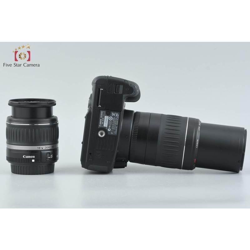 【中古】Canon キヤノン EOS Kiss Digital X ブラック + EF-S 18-55mm f/3.5-5.6 II USM + EF 55-200mm f/4.5-5.6 II USM | キヤノン | 06