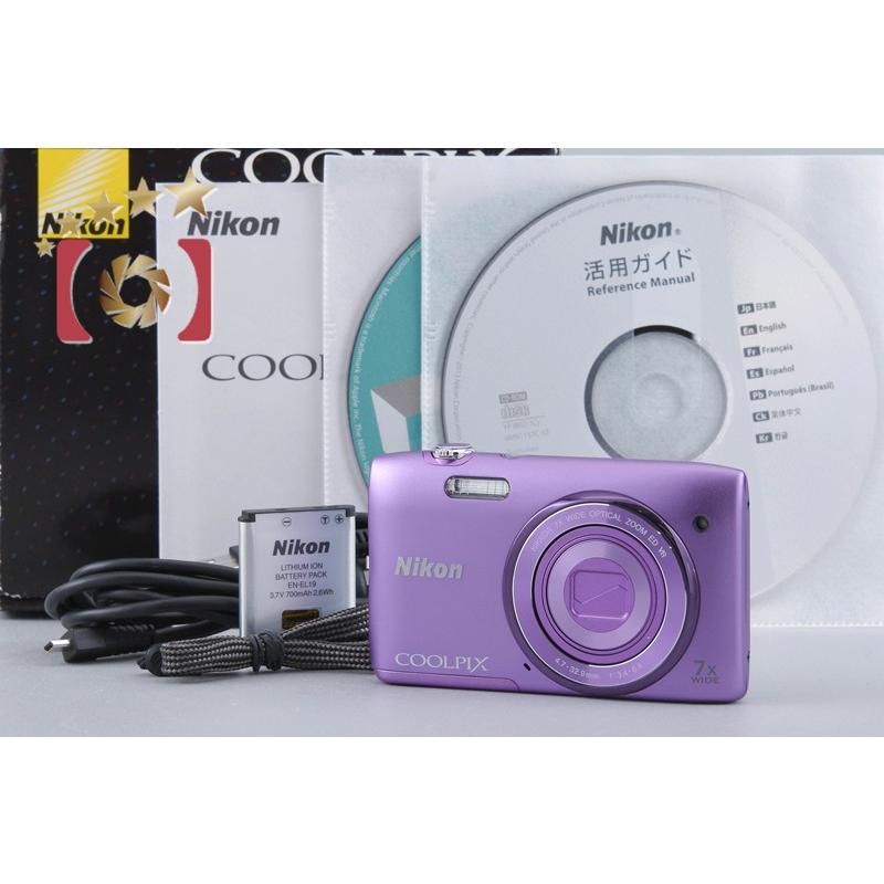 Nikon COOLPIX S3500コンパクトデジタルカメラ パープル ニコン Nikon デジタルカメラ COOLPIX S3500