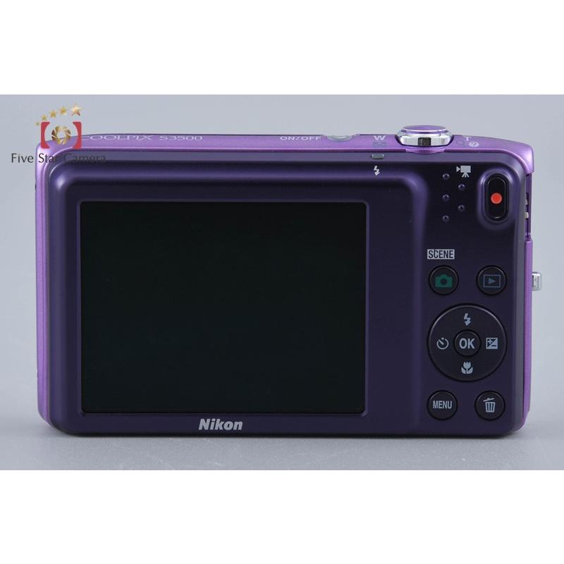 ニコン（Nikon） 【中古】Nikon COOLPIX S3500 オーキッドパープル 