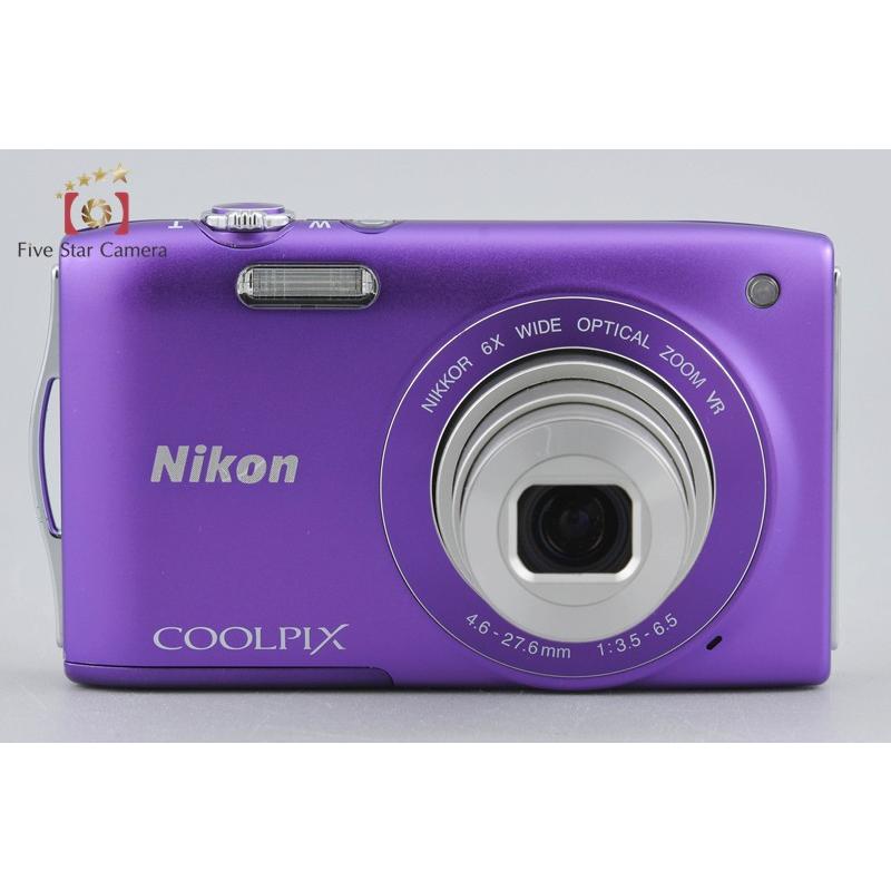 【美品・元箱つき】Nikon COOLPIX S3300 ラベンダーパープル ニコン（Nikon） 【中古】Nikon COOLPIX S3300 ラベンダーパープル