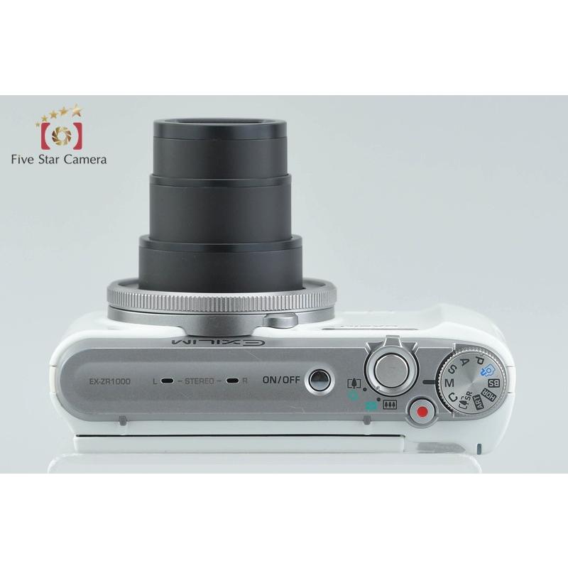 4526 CASIO EXILIM ZR1000 ホワイト デジカメ CASIO カシオ EXILIM EX-ZR1000 ホワイト デジタルカメラ