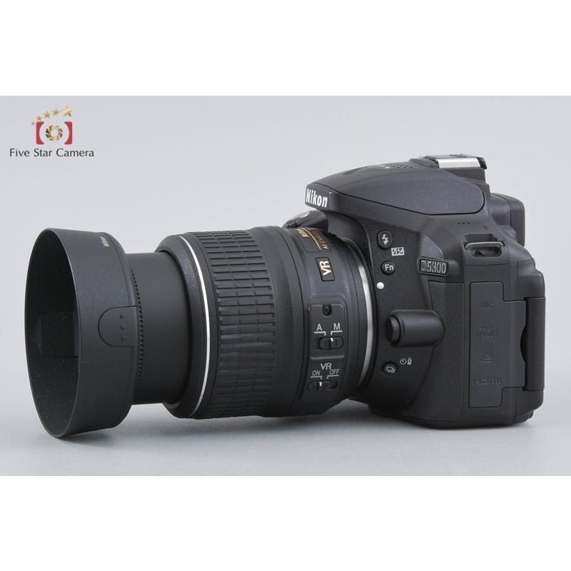中古】Nikon ニコン D5300 ブラック + AF-S DX NIKKOR 18-55mm f/3.5-5.6 G