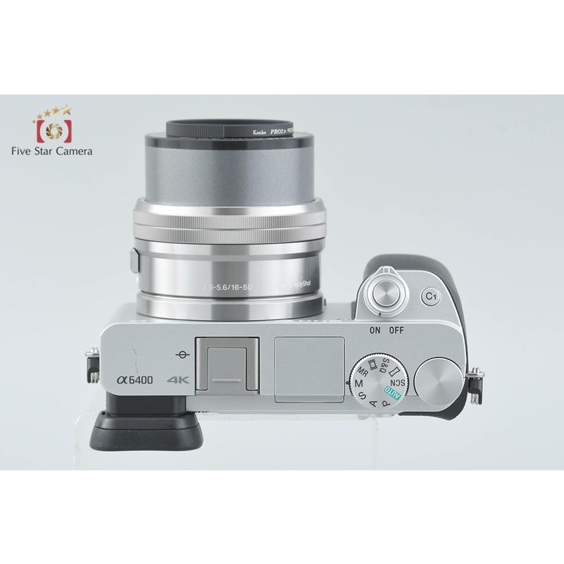 【中古】SONY ソニー α6400 ILCE-6400 シルバー ミラーレス一眼カメラ シャッター回数僅少 SONY（ソニー） 【中古】SONY α6400 ILCE-6400L シルバー パワーズーム