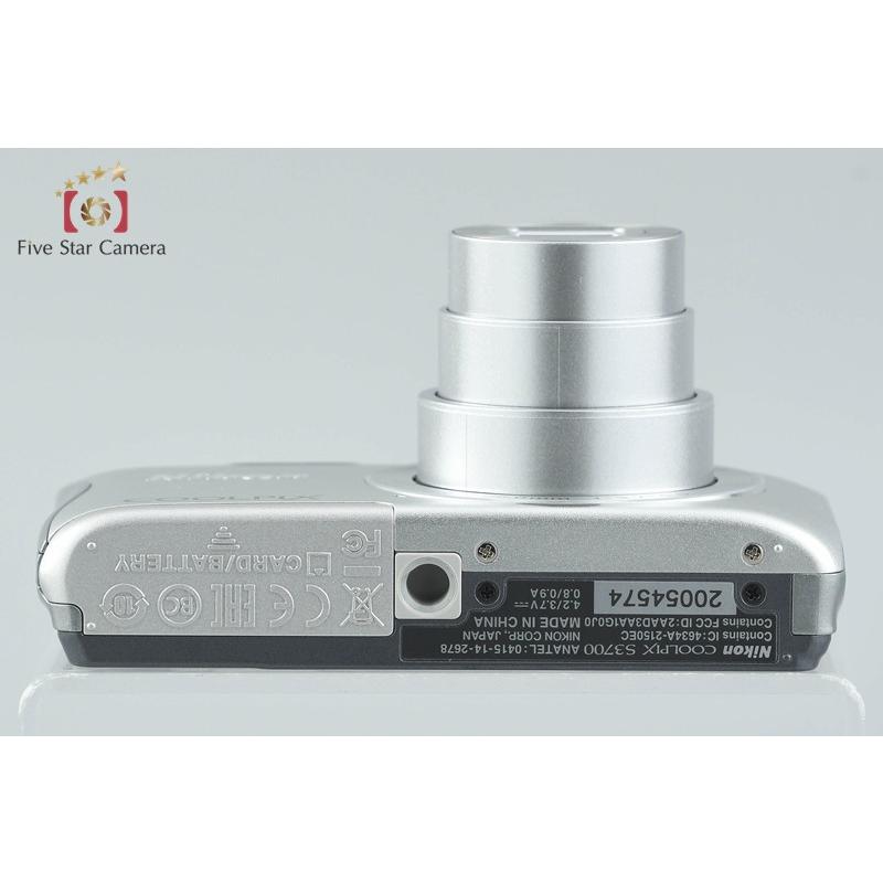 ニコン（Nikon） 【中古】Nikon COOLPIX S3700 シルバー コンパクト