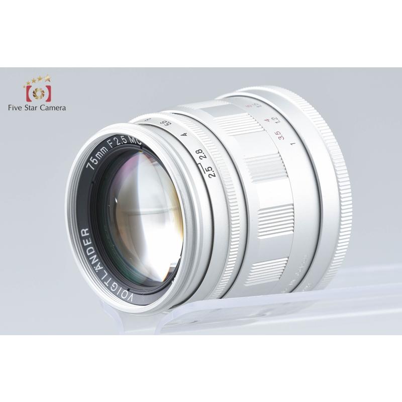 【中古】Voigtlander フォクトレンダー COLOR-HELIAR 75mm f/2.5 MC シルバー L39 ライカスクリューマウント Voigtlander 【中古】Voigtlander フォクトレンダー COLOR-HELIAR 75mm