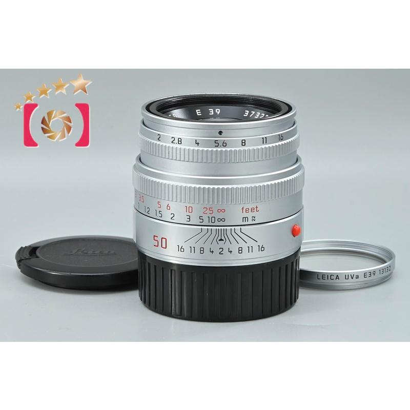 ライカレンズLeica Summicron M 50mm f/2 4th E39 ライカ（Leica） 【中古】Leica SUMMICRON-M 50mm f/2 シルバー E39 第
