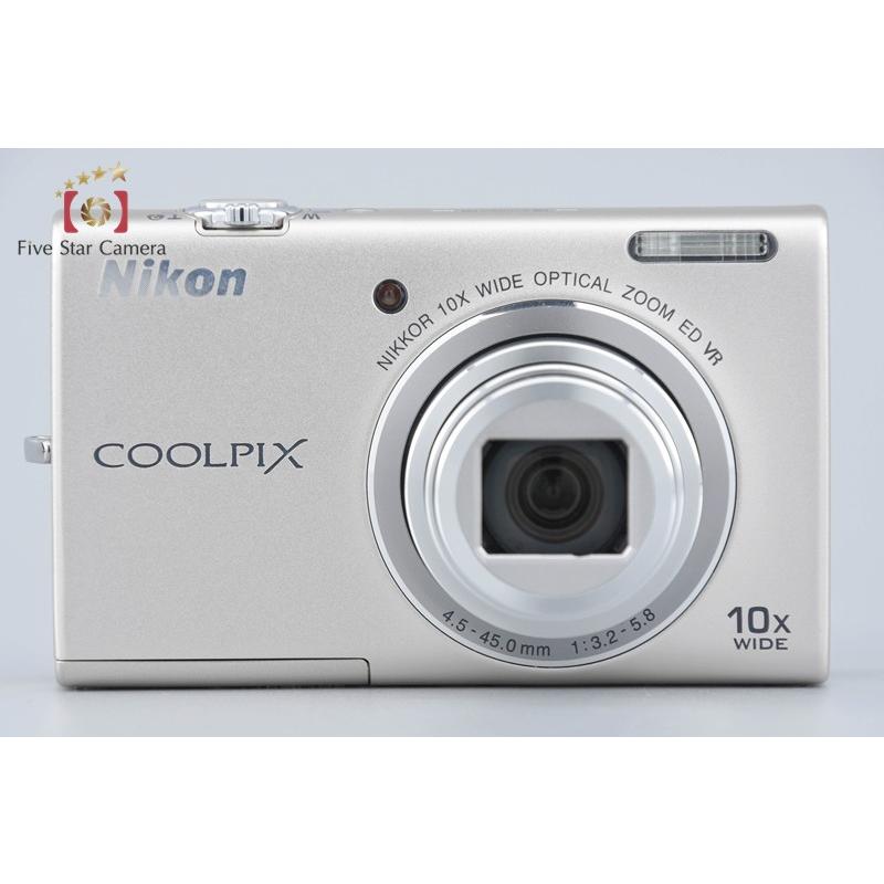 【中古】Nikon ニコン COOLPIX S6200 プラチナムシルバー コンパクトデジタルカメラ 元箱付き ニコン（Nikon） 【中古】Nikon COOLPIX S6200 プラチナムシルバー