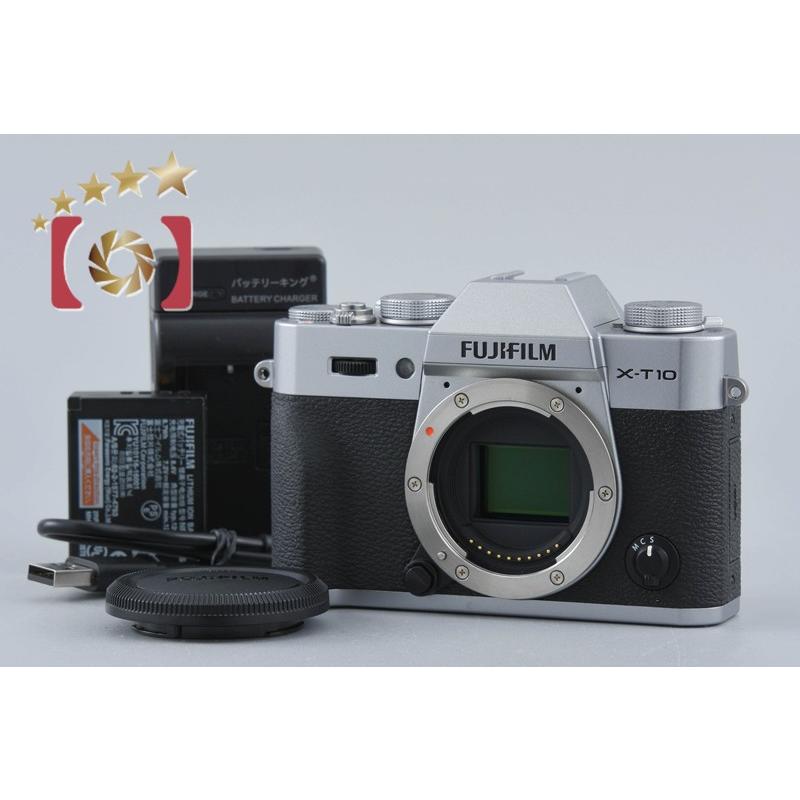 （美品）FUJIFILM X-T10 シルバー ミラーレス一眼 FUJIFILM（フジフイルム） 【中古】FUJIFILM 富士フイルム X-T10