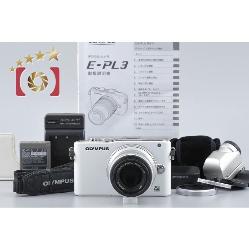 オリンパス（OLYMPUS） 【中古】OLYMPUS PEN Lite E-PL3 ホワイト + M