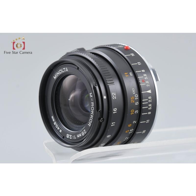中古】MINOLTA ミノルタ M-ROKKOR 28mm f/2.8 ライカMマウント : 中古
