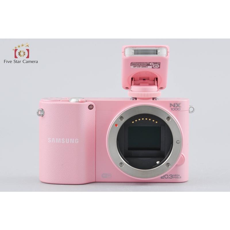 中古】SAMSUNG サムスン NX1000 ピンク + NX 20-50mm f/3.5-5.6 ED II