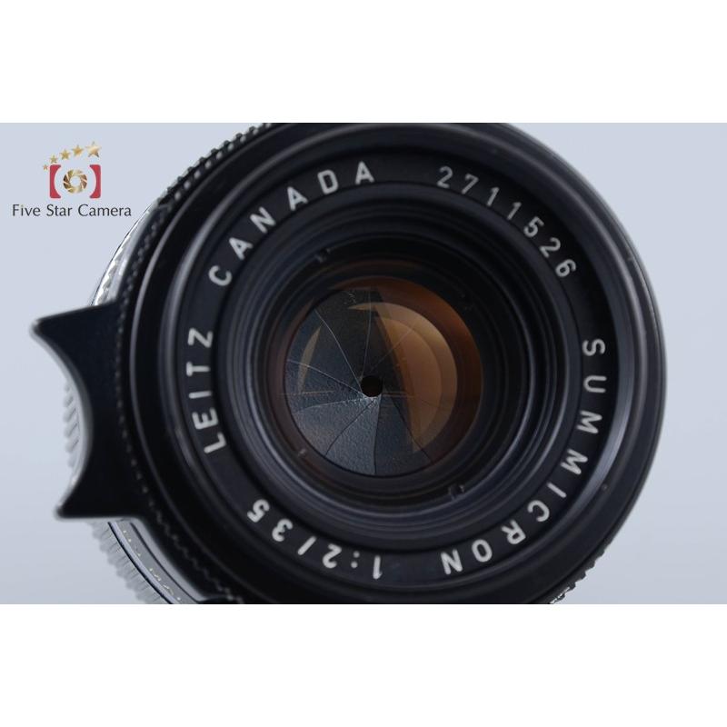 ライカ　35mm f/2.8 単焦点レンズ カナダ製　値下げ可 ライカ（Leica） 【中古】Leica SUMMICRON 35mm f/2 第3世代 ライカM
