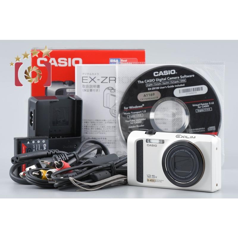 【中古】CASIO カシオ HIGH SPEED EXILIM EX-ZR100 ホワイト コンパクトデジタルカメラ 元箱付き カシオ HIGH SPEED EXILIM EX-ZR100WE [ホワイト] 価格比較 - 価格.com