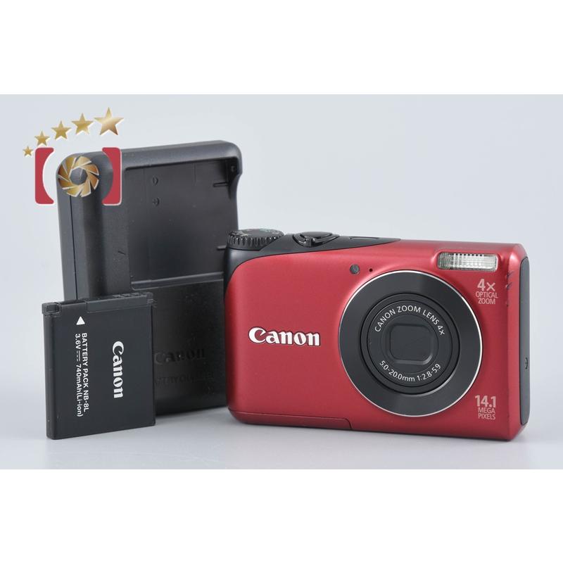 キヤノン（Canon） 【中古】Canon PowerShot A2200 レッド コンパクト 