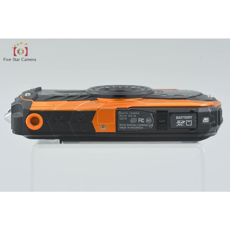 リコー（RICOH） 【中古】RICOH PENTAX ペンタックス WG-50 オレンジ