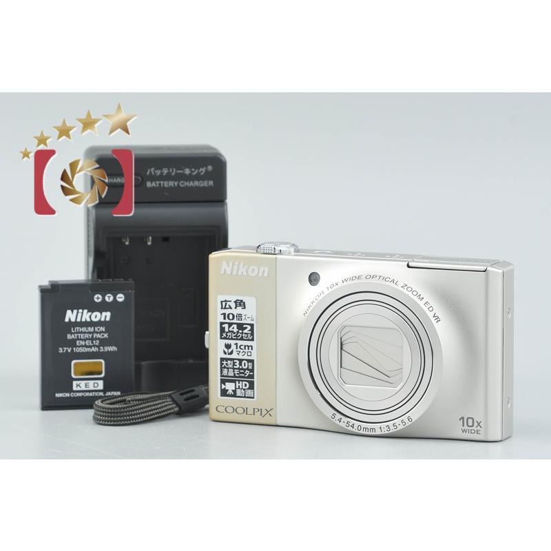 【中古品】Nikon COOLPIX s8000　シルバー ニコン（Nikon） 【中古】Nikon COOLPIX S8000 シャンパンシルバー
